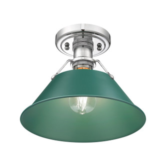 Orwell One Light Flush Mount (3306-FM CH-GN)