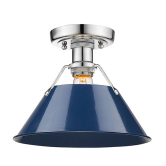 Orwell One Light Flush Mount (3306-FM CH-NVY)