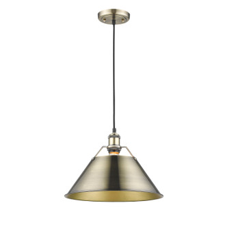 Orwell One Light Pendant (3306-L AB-AB)