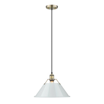 Golden - 3306-L AB-DB - One Light Pendant - Orwell - Aged Brass