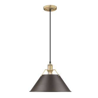 Golden - 3306-L BCB-RBZ - One Light Pendant - Orwell - Brushed Champagne Brass