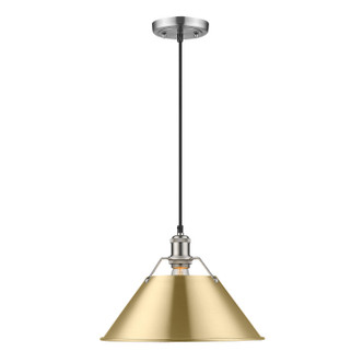 Golden - 3306-L PW-BCB - One Light Pendant - Orwell - Pewter