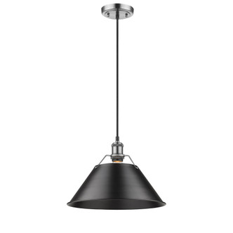 Orwell One Light Pendant (3306-L PW-BLK)
