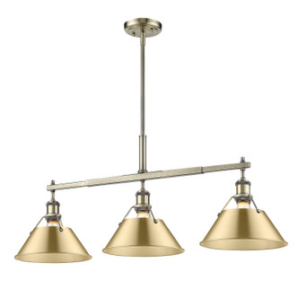 Orwell Three Light Linear Pendant (3306-LP AB-BCB)