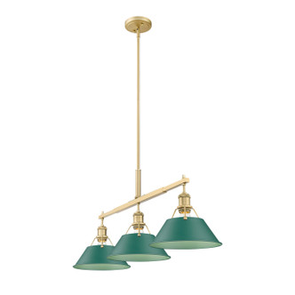Orwell Three Light Linear Pendant (3306-LP BCB-GN)