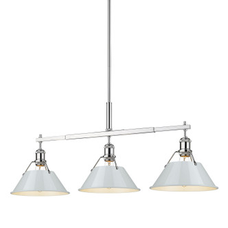 Orwell Three Light Linear Pendant (3306-LP CH-DB)