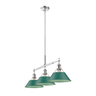 Orwell Three Light Linear Pendant (3306-LP CH-GN)