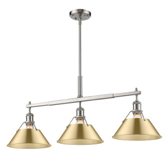 Orwell Three Light Linear Pendant (3306-LP PW-BCB)