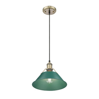 Orwell One Light Pendant (3306-M AB-GN)