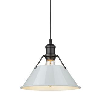 Orwell One Light Pendant (3306-M BLK-DB)