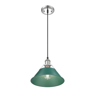 Orwell One Light Pendant (3306-M CH-GN)