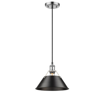 Orwell One Light Pendant (3306-M PW-BLK)