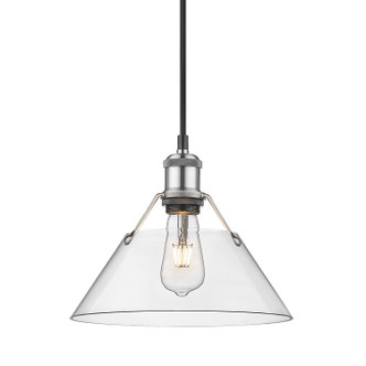 Orwell One Light Pendant (3306-M PW-CLR)