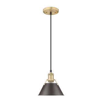 Golden - 3306-S BCB-RBZ - One Light Mini Pendant - Orwell - Brushed Champagne Brass