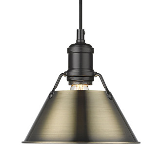 Orwell One Light Mini Pendant (3306-S BLK-AB)
