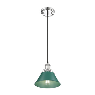 Orwell One Light Pendant (3306-S CH-GN)