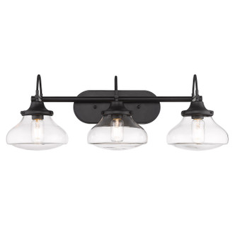 Nash Three Light Vanity Light (3419-BA3 BLK-CLR)