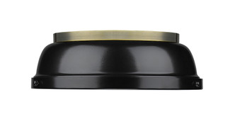 Duncan Two Light Flush Mount (3602-14 AB-BK)