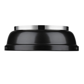 Duncan Two Light Flush Mount (3602-14 CH-BK)