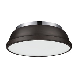 Duncan Two Light Flush Mount (3602-14 CH-RBZ)