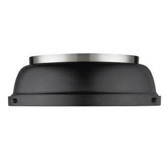 Duncan Two Light Flush Mount (3602-14 PW-BLK)