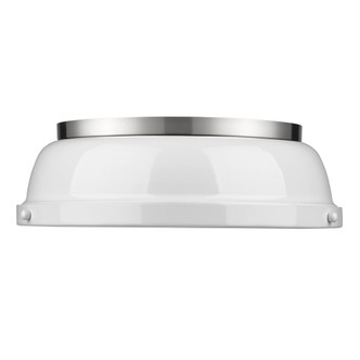 Duncan Two Light Flush Mount (3602-14 PW-WH)