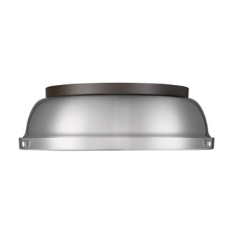 Duncan Two Light Flush Mount (3602-14 RBZ-PW)