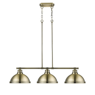 Duncan Three Light Linear Pendant (3602-3LP AB-AB)