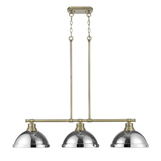 Duncan Three Light Linear Pendant (3602-3LP AB-CH)