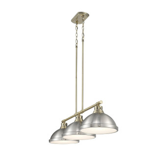 Duncan Three Light Linear Pendant (3602-3LP AB-PW)