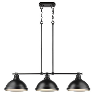 Duncan Three Light Linear Pendant (3602-3LP BLK-BLK)