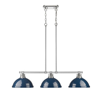 Duncan Three Light Linear Pendant (3602-3LP CH-NVY)