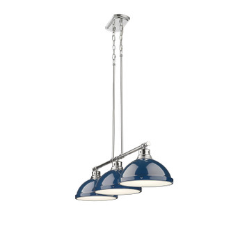 Duncan Three Light Linear Pendant (3602-3LP CH-NVY)