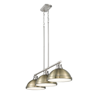 Duncan Three Light Linear Pendant (3602-3LP PW-AB)