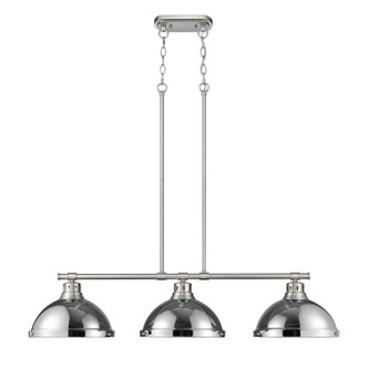 Duncan Three Light Linear Pendant (3602-3LP PW-CH)