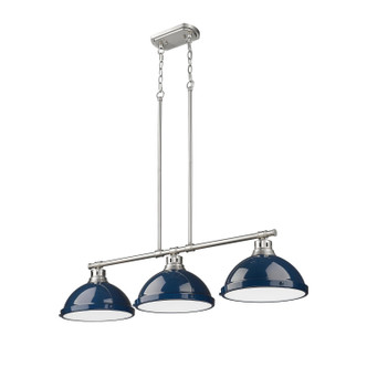 Duncan Three Light Linear Pendant (3602-3LP PW-NVY)