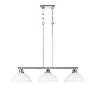 Duncan Three Light Linear Pendant (3602-3LP PW-WHT)
