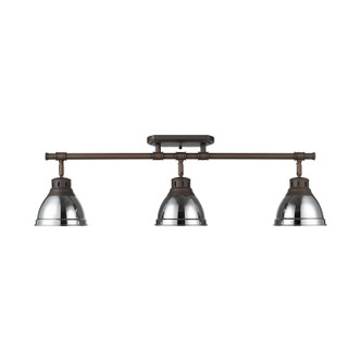 Duncan Three Light Semi-Flush Mount (3602-3SF RBZ-CH)