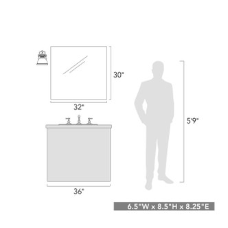 Duncan One Light Bath Vanity (3602-BA1 PW-SF)