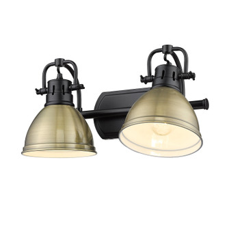 Duncan Two Light Bath Vanity (3602-BA2 BLK-AB)