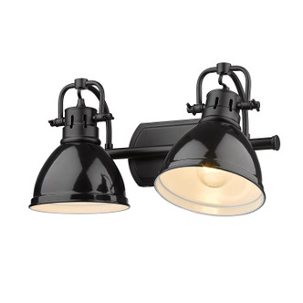 Duncan Two Light Bath Vanity (3602-BA2 BLK-BK)
