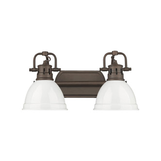 Duncan Two Light Vanity (3602-BA2 RBZ-WH)