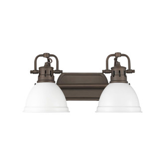 Duncan Two Light Vanity (3602-BA2 RBZ-WHT)