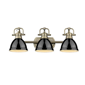Duncan Three Light Bath Vanity (3602-BA3 AB-BK)