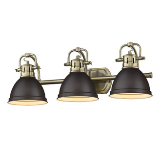 Duncan Three Light Bath Vanity (3602-BA3 AB-RBZ)