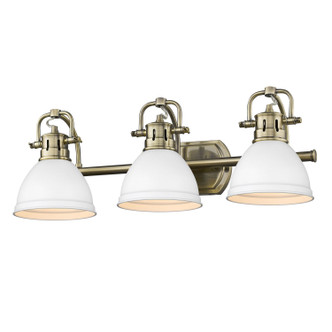 Duncan BCB Three Light Bath Vanity (3602-BA3 AB-WHT)