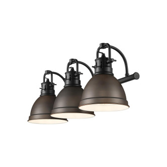 Duncan Three Light Vanity (3602-BA3 BLK-RBZ)