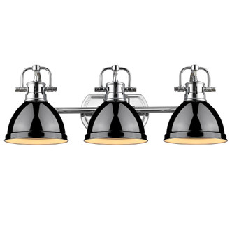 Duncan Three Light Bath Vanity (3602-BA3 CH-BK)
