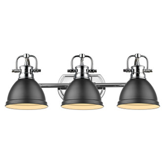 Duncan BCB Three Light Bath Vanity (3602-BA3 CH-BLK)