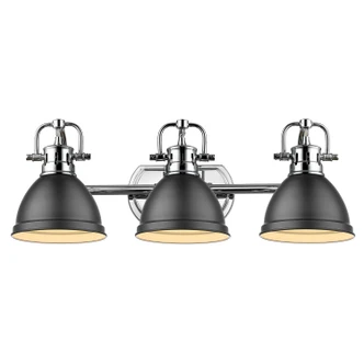 Duncan BCB Three Light Bath Vanity (3602-BA3 CH-BLK)